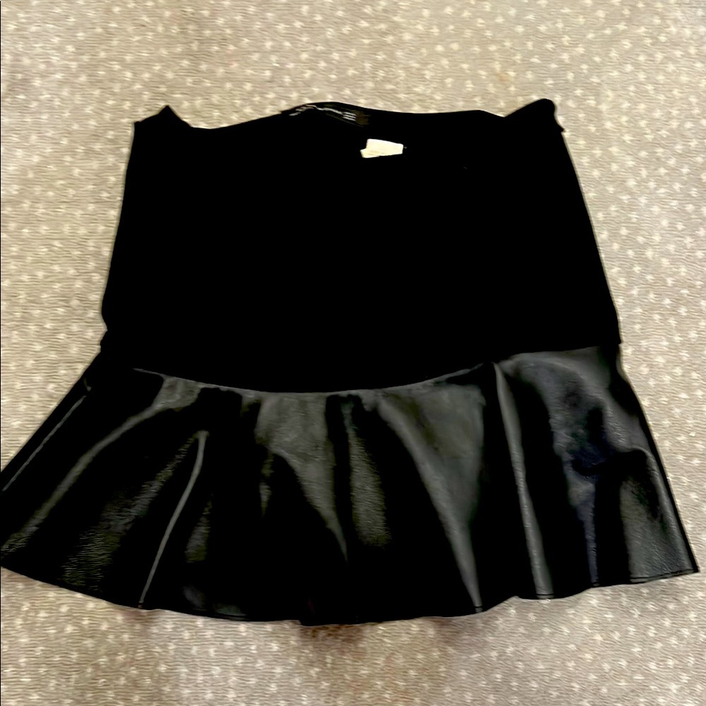 Zara Black Peplum Skirt